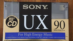 Sony UX 90 Minuten Typ II High Bias Leer Audio Kassette Band versiegelt - Bild 1 von 2