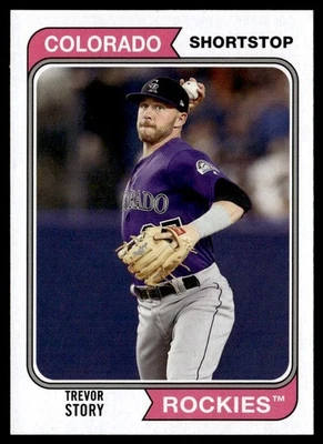 2020 Topps Archives Trevor Story Colorado Rockies #124 - Image 1 of 2
