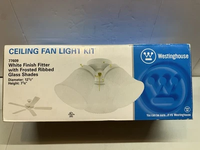Kit de luces Westinghouse Cluster para ventilador de techo instalador de acabado blanco 77609 Foto 1 de 4