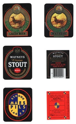 Watneys Brewery, London. - 15 x older beer labels + some backs - see 4 scans - Image 1 of 4