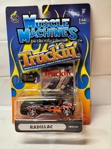 Muscle Machines Truckin’ RARE ‘97 Chevy Silverado Radillac Black Orange & Blue - Picture 1 of 2