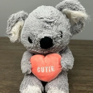 'Hallmark Koala Bear Cutie Pink Candy Heart Valentine Plush 7.5 - Picture 1 of 6