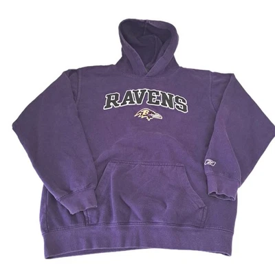 Sudadera con capucha Reebok Baltimore Ravens ropa del equipo de la NFL pequeña VER DESCRIPCIÓN 4 MEDIDAS Foto 1 de 4