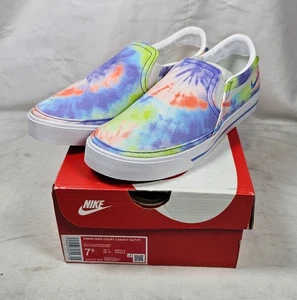 Nike Women's Court Legacy SLP PT 'Tie-Dye' Slip-On Sneakers CZ1752-900 Size 7.5 - Picture 1 of 13