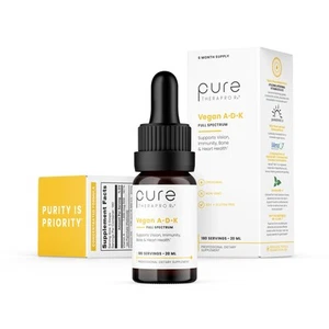 Vegan A-D-K Drops-6 Mon Supply-Vitamin A(Palmitate & Betacarotene),Liposomal ... - Picture 1 of 7