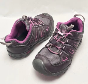 Keen Oakridge Girl's Trail Hiking Running Shoes US 1; EUR 32/33 Plum Plum Wine - Picture 1 of 7