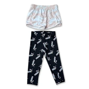 PUMA 2-Piece Shorts Set Athletic Pants Elastic Stretch Fabric Multicolor M NWT - Picture 1 of 11