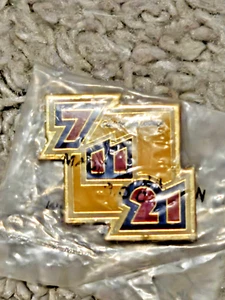 7 11 21 SOMBRERO DE LOTERÍA DE CALIFORNIA Solapa PIN Botón Broche Insignia Pinback - Imagen 1 de 1