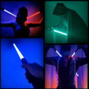 Lightsaber RGB 7 Colors Metal Handle Double-bladed Sound Cosplay  Light Saber