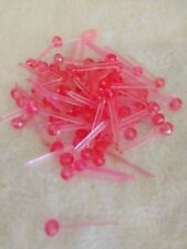 63 PINK 5MM Globe Pins for Ceramic Christmas Trees