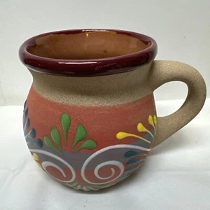 Tonala Mexico Volkskunst Rotguss Kaffeetasse Becher Cozumel - Bild 1 von 11
