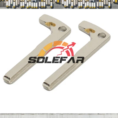For Mercedes Benz CLA CLS CLK GLK GLA 2Pcs Uncut Emergency Insert Key Blade - Image 1 of 4