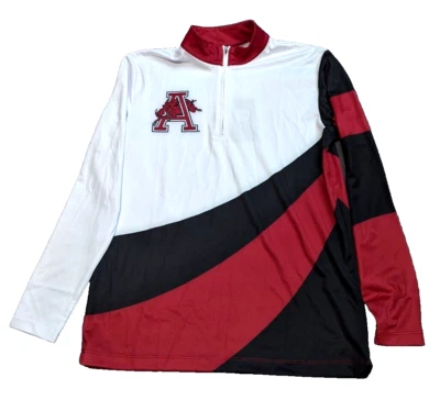 19NINE Arkansas Razorbacks 1/4 Zip 1994/95 Basketball Warmup Shirt Mens Small - Image 1 of 4