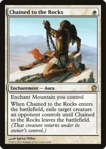 Chained to the Rocks NM Theros MTG Magic the Gathering White Portuguese Card - Picture 1 of 1