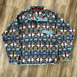 Patagonia Synchilla Snap-T Fleecepullover, Cedar Mesa Big Neu Navy Medium - Bild 1 von 10