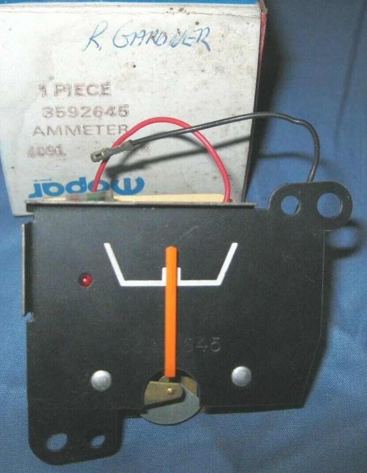 Nuevo de Lote Antiguo Mopar 1974-1977 Chrysler, Imperial, Monaco amperímetro calibre Foto 1 de 1