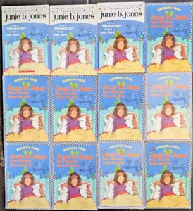#8 Junie B. Jones Has a Monster Under Her Bed x 12 Book Lot Guided Reading Class - Imagen 1 de 3