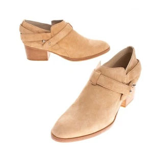 RRP £335 RAG & BONE Dune Camel Leather Suede Harley Boots EU 36.5 UK 5 US 6.5 - Picture 1 of 18