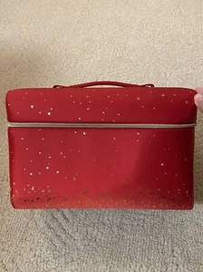 Estee Lauder Cosmetic Makeup Bag Train Cases Red 2022 New - Picture 1 of 11