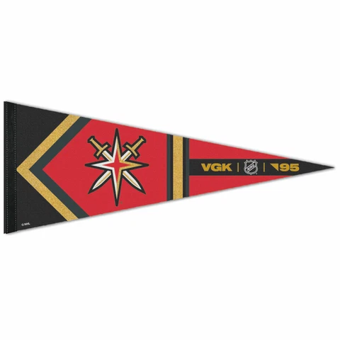 VEGAS GOLDEN KNIGHTS REVERSE RETRO PREMIUM QUALITY PENNANT 12"X30" BANNER Cover
