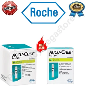 Roche Accu-Chek Instant Glucose Blood Test Strips - 50 Strips - Picture 1 of 3