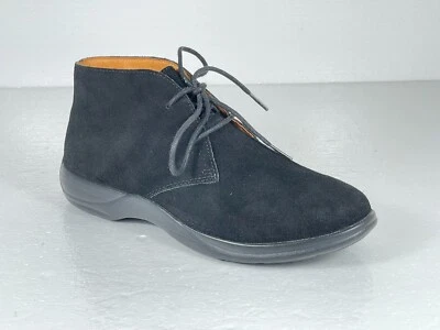 DR. Comfort Cara 38010 Chukka Boots Womens 9M Black Suede Leather Lace Up Ankle  - Image 1 of 4