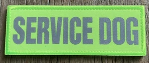 Nuevo parche de servicio para perro de 4,25""x1,5"" soporte sujetador de gancho y bucle - Imagen 1 de 2
