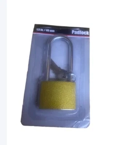 Protouch Brass Padlock 2 Keys Lock 1.5 in 38mm Wide Weather Proof New - Picture 1 of 1