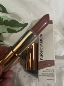 Nude by Nature Moisture Shine Lipstick Full Size 4g 06 Dusky Nude New In Box NIB - Picture 1 of 5