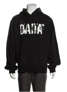 Neu mit Etikett Christian Dada Hoodie Pullover Pulli schwarz Baumwolle 52 passt L - Bild 1 von 3