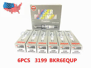 For BMW Mini Audi Set of 6 Spark Plugs NGK Laser Platinum Resistor 4-PRONG 3199