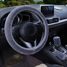 3Pcs/set Winter Soft Warm Plush Car Steering Wheel Cover Handbrake Cover GraFRFR