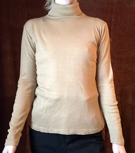 Vintage SSA Rollkragenpullover Acryl beige Gr. M - Bild 1 von 5