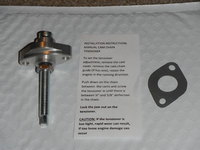 SILVER Timing Cam Chain Tensioner Manual Adjuster Honda Kawasaki Yamaha Suzuki - Image 1 of 4