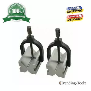 V-Block Set 1-3/8"" x 1-1/2"" x 1-3/4"" mit 2 Blöcken und 2 Klemmen - Bild 1 von 3