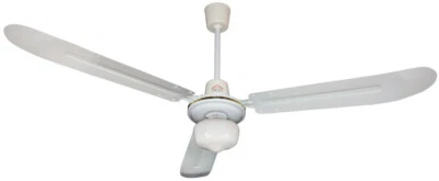 VENTILATORE SOFFITTO DCG 3 PALE 1 LUCE LAMPADA VECRD30L CON COMANDO A MURO - Immagine 1 di 2