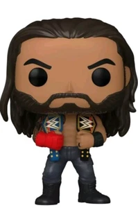 Funko POP WWE Roman Reigns #131 with POP Protector Tee Head Table Shirt Belts - Picture 1 of 3