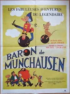 affiche film LES AVENTURES DU LEGENDAIRE BARON DE MUNCHAUSEN  Jean Image - Picture 1 of 1