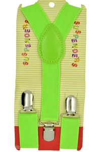 Baby Toddler Children Boys & Girls Plain Y-Back Elastic Suspenders 29 Colors - Picture 1 of 24