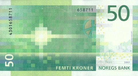 NORWAY 50 KRONER P-53 2017 UNC Cover