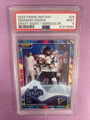 2022 Panini Instant Desmond Ridder #24 RC DRAFT NIGHT VERSI. /5 PSA 9 #9064 T7 - Image 1 of 3