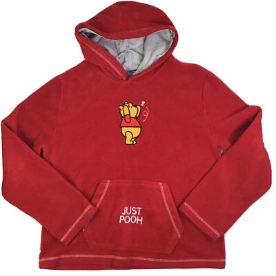Флисовая толстовка с капюшоном Disney Pooh коллекция 100 акров красный пуловер размер XL - Изображение 1 из 4