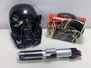 Darth Vader Gesichtsmaske, Lichtschwert & Brotdose - Bild 1 von 4