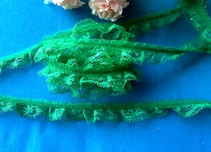 Ruffled Lace Trim 3/4 inch wide price per yard-select color - Picture 1 of 27