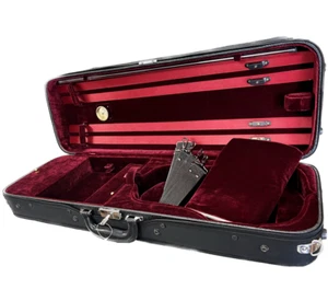 Lussuosa custodia per violino stile euro 4/4 legno massello oblungo (R) - Foto 1 di 2