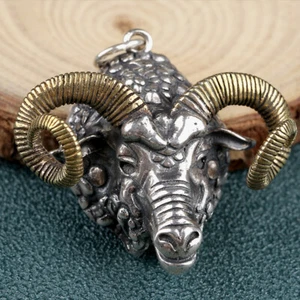 A24 Pendentif Bélier Sterling Argent 925 - Imagen 1 de 9
