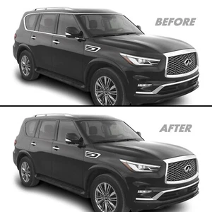 Vinilo apagón eliminación de cromo para Infiniti QX80 2018-24 moldura de ventana - Imagen 1 de 5