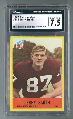 1967 Philadelphia #189 Jerry Smith CGC 7.5 NEAR MINT+  #9024089 - Image 1 of 2
