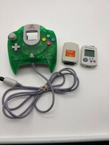 SEGA Dreamcast Official Lime Green Controller Millennium Model HKT-7700 w/ Extra - Picture 1 of 11