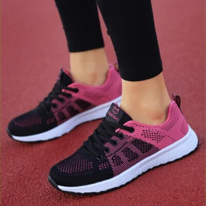 Women Breathable Mesh Trainers Casual Sports Athletic Running Shoes Sneakers - Picture 1 of 15